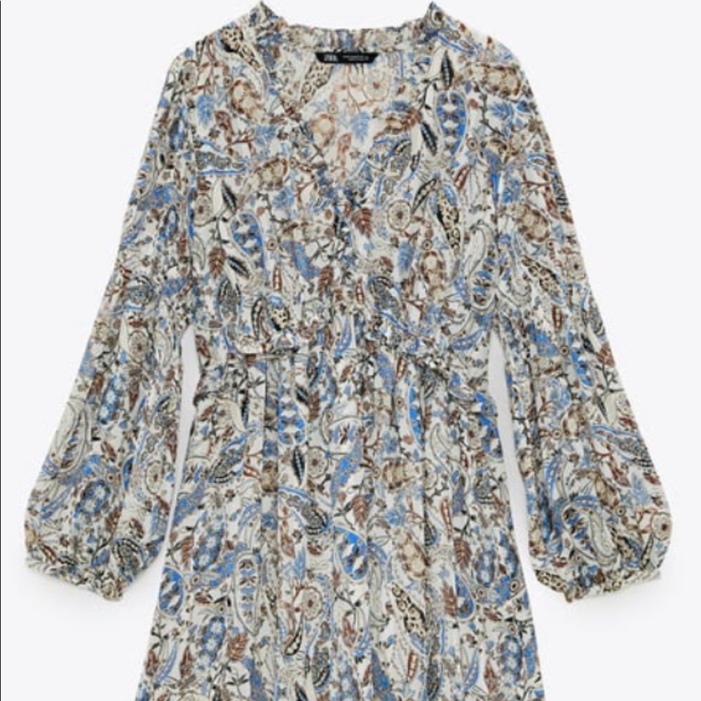 ZARA Paisley Print Dress - Small